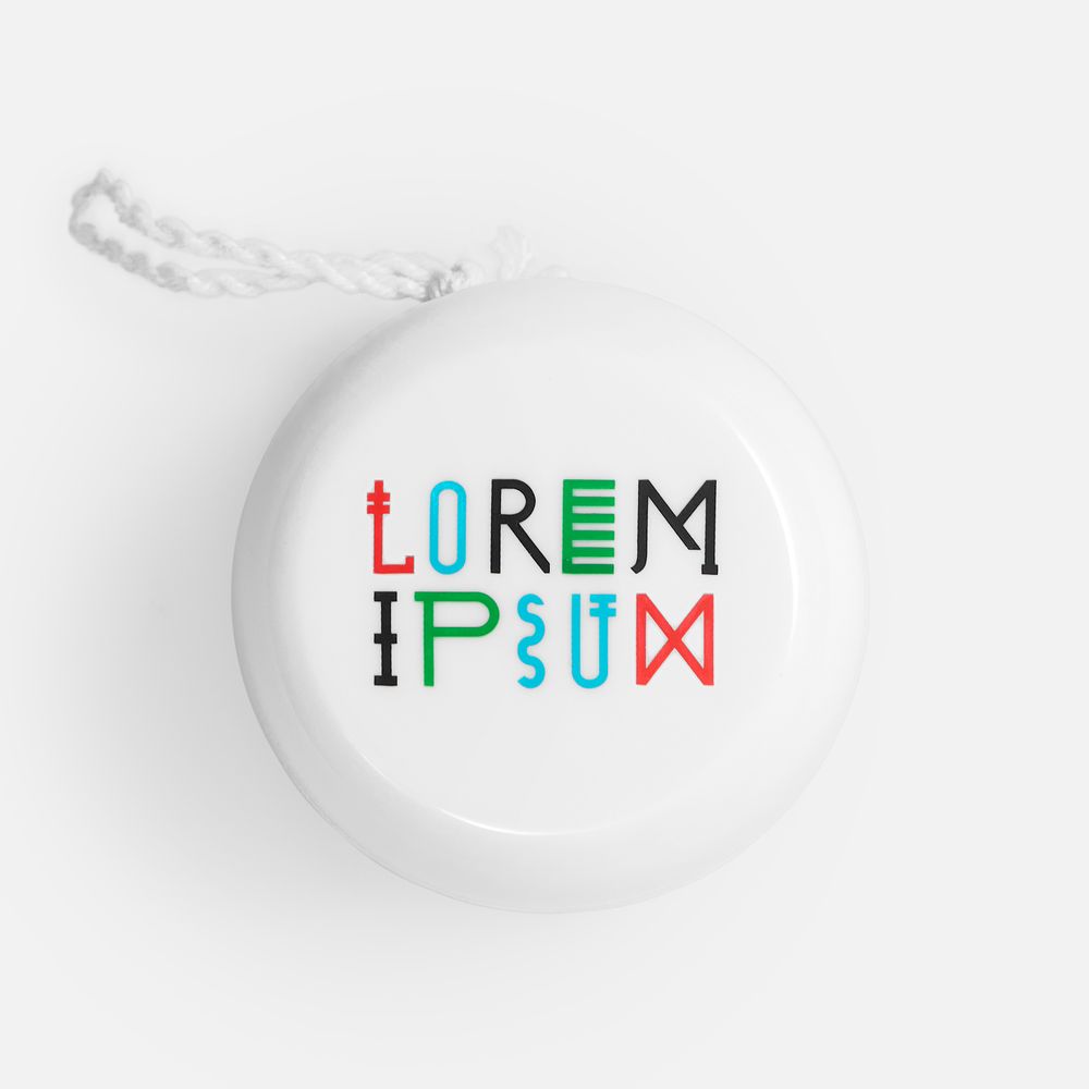 Антистресс-игрушка йо-йо Loopy, белая с логотипом СПб - фото № 4