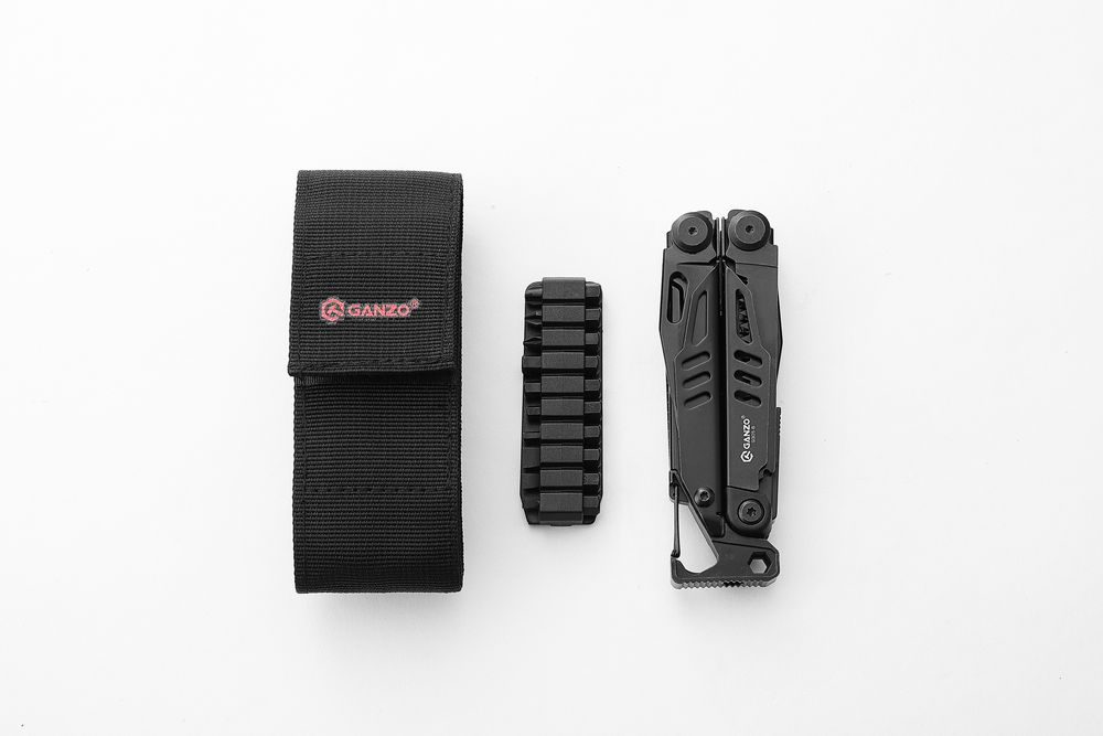Мультитул Ganzo G305, черный с логотипом СПб - фото № 6