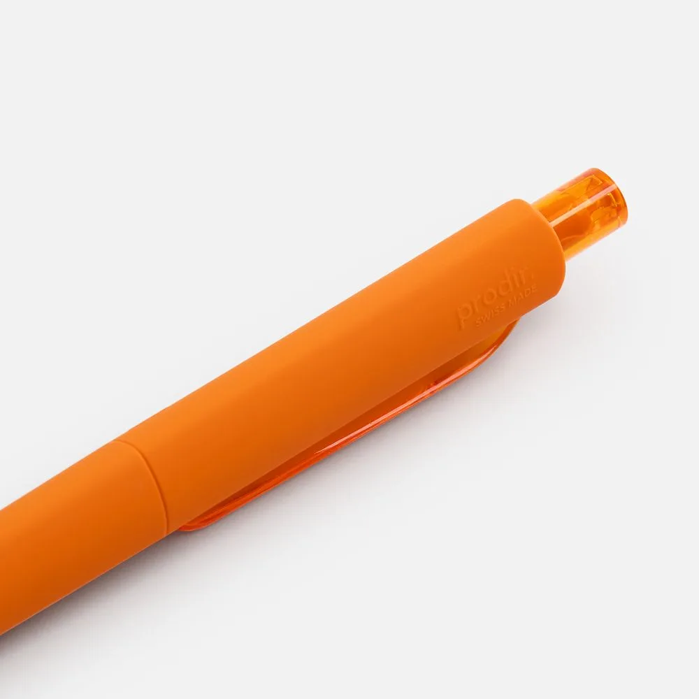 Ручка шариковая Prodir DS8 PRR-T Soft Touch, оранжевая с логотипом СПб - фото № 5