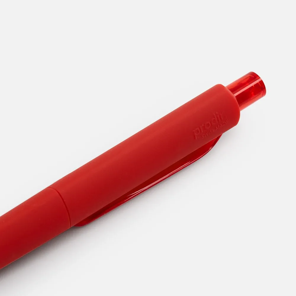 Ручка шариковая Prodir DS8 PRR-T Soft Touch, красная с логотипом СПб - фото № 5