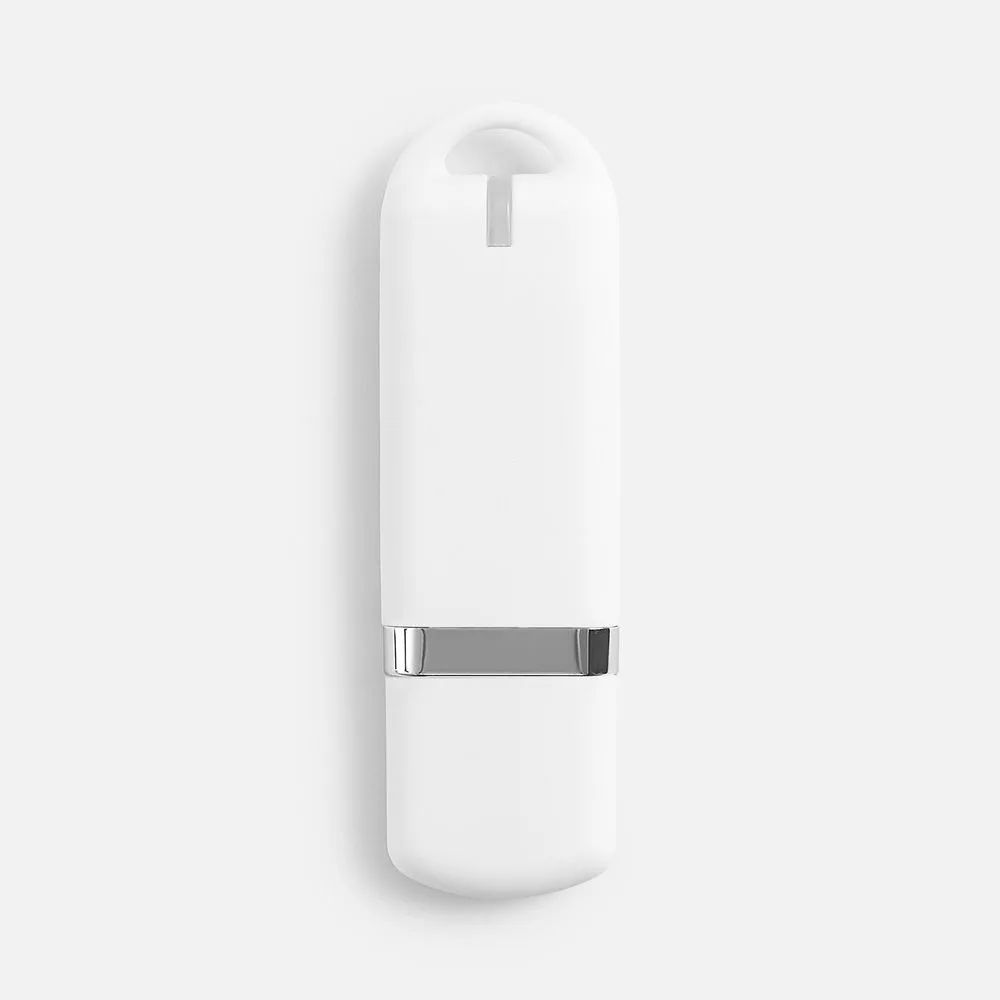 Флешка Memo, 8 Гб, белая с логотипом СПб - фото № 2