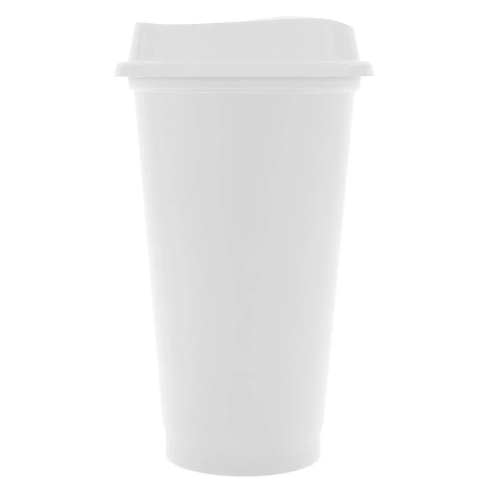 Стакан с крышкой Color Cap White, белый с логотипом СПб - фото № 1