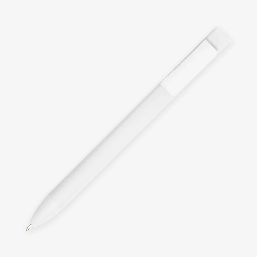 Ручка шариковая Swiper SQ Soft Touch, белая с логотипом СПб - фото № 2