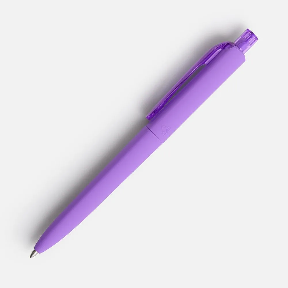 Ручка шариковая Prodir DS8 PRR-T Soft Touch, фиолетовая с логотипом СПб - фото № 3
