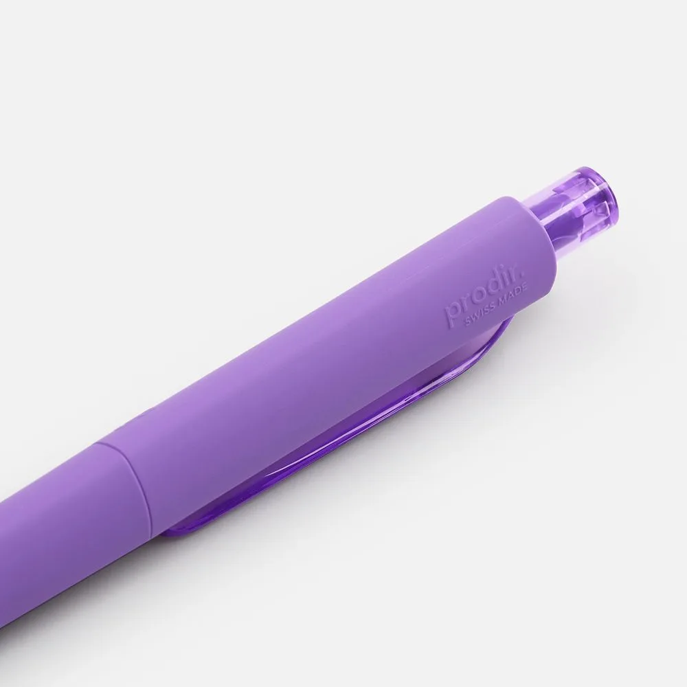Ручка шариковая Prodir DS8 PRR-T Soft Touch, фиолетовая с логотипом СПб - фото № 5