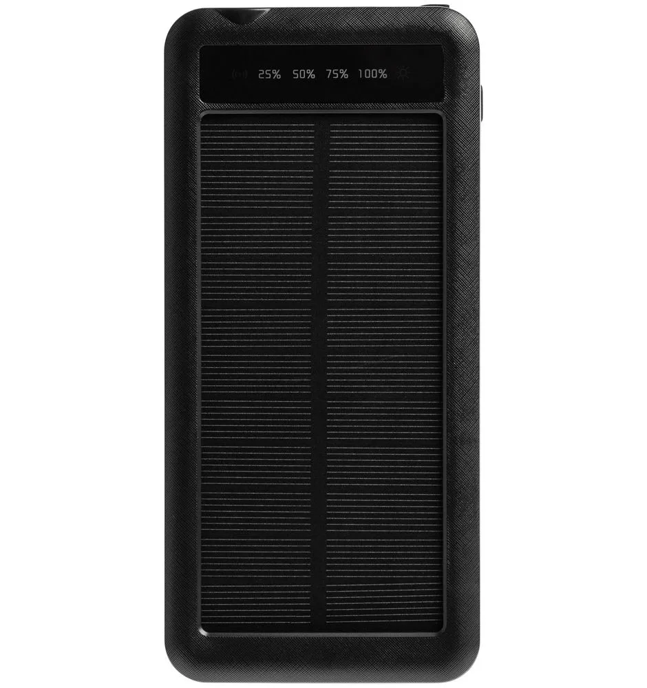 Аккумулятор с беспроводной зарядкой Holiday Maker Wireless, 10000 мАч, синий с логотипом СПб - фото № 2