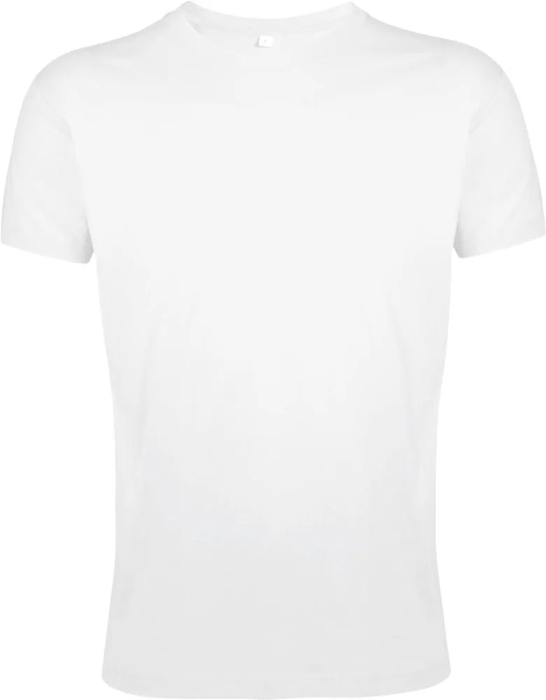 Футболка мужская Regent Fit 150, белая с логотипом СПб - фото № 1