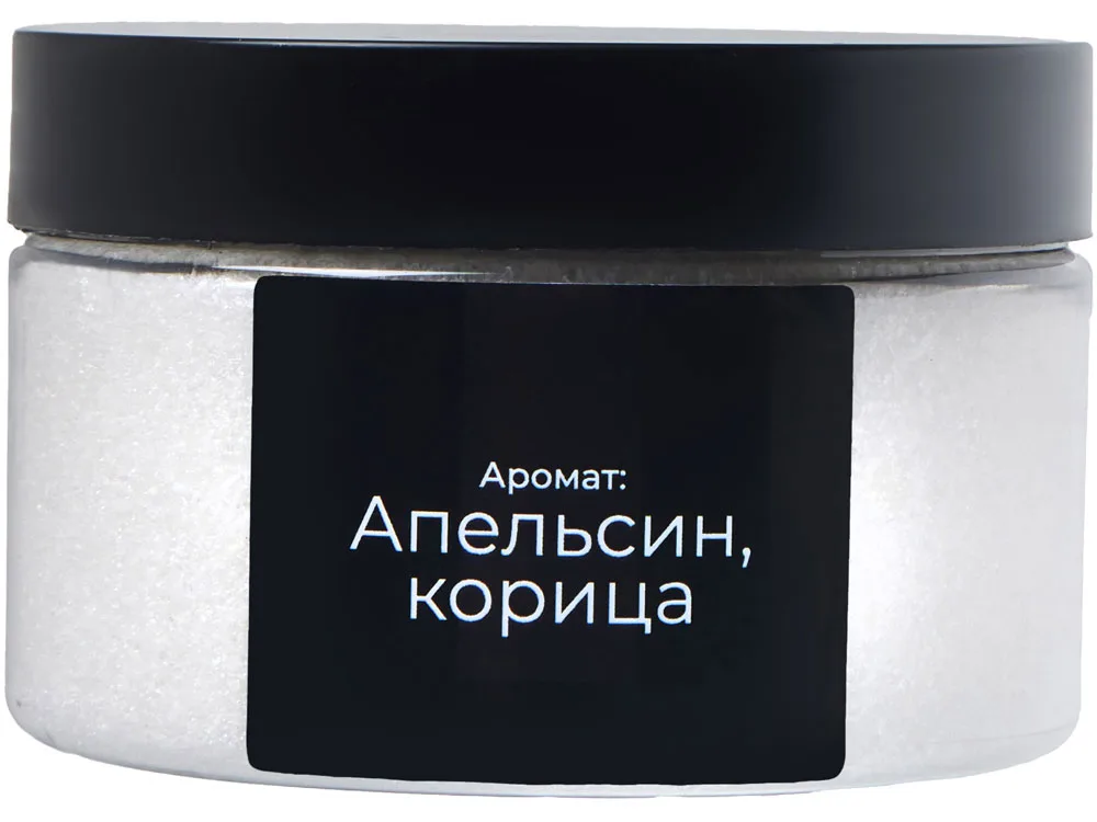Магниевая соль для ванны с апельсином и корицей «Solora», белый с логотипом СПб - фото № 4