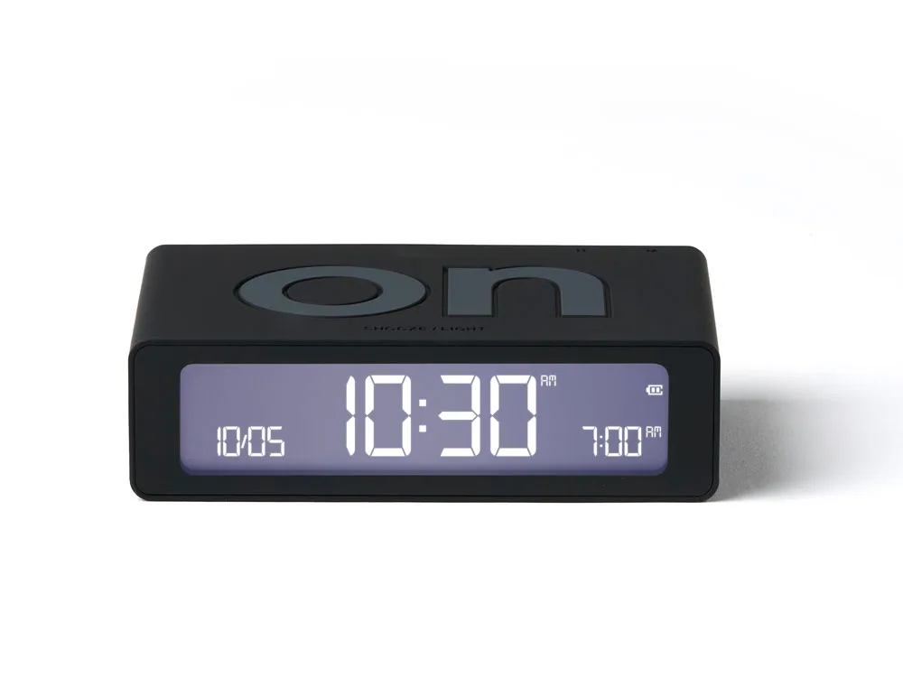 Часы настольные Flip Mini, черный с логотипом СПб - фото № 4