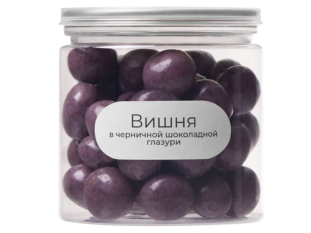 Вишня в черничной глазури «Glazura», 140 гр, фиолетовый с логотипом СПб - фото № 2