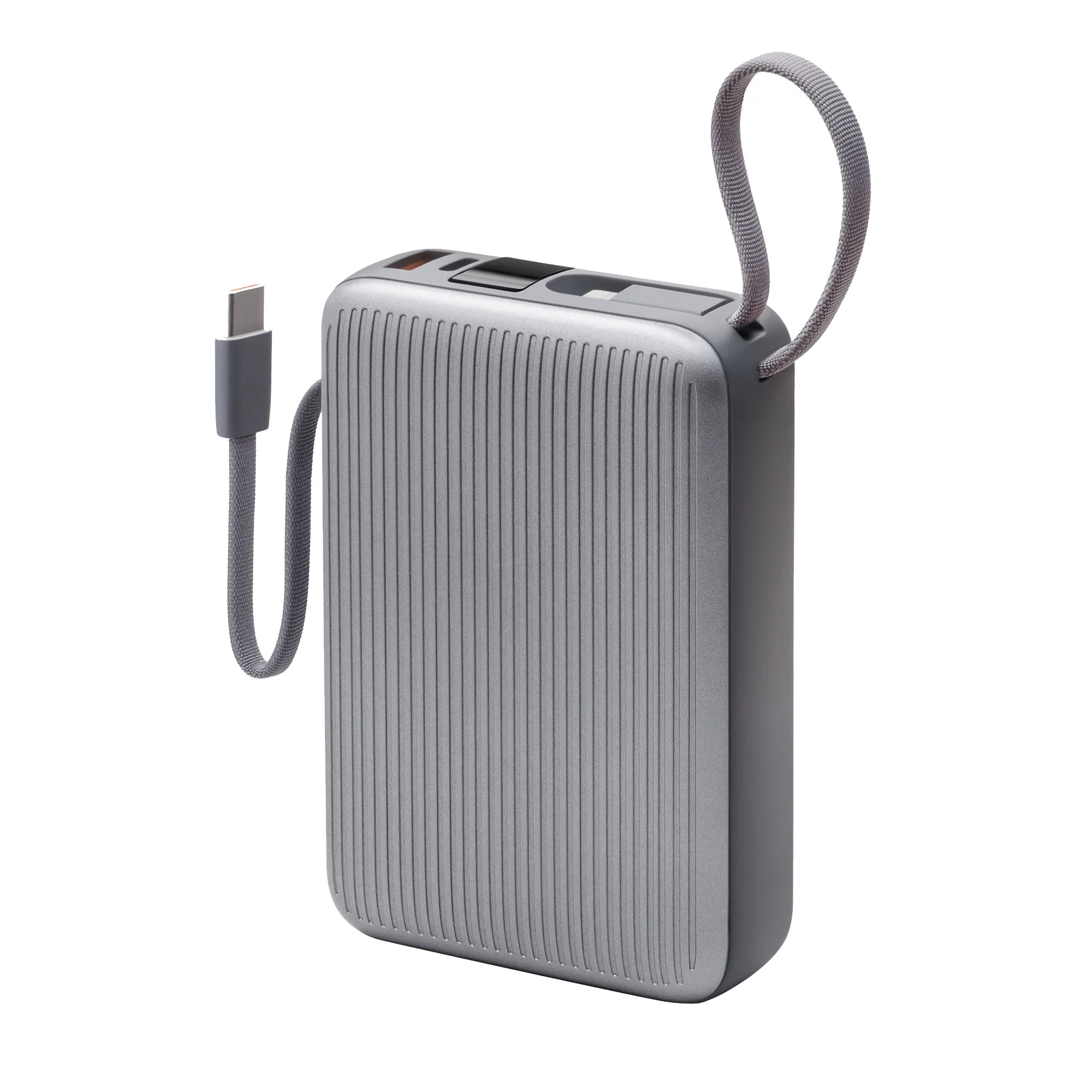 Внешний АКБ NRG Turbo Cable 20000 mAh, 22,5Вт, графит, размер 20000 mAh с логотипом СПб - фото № 2