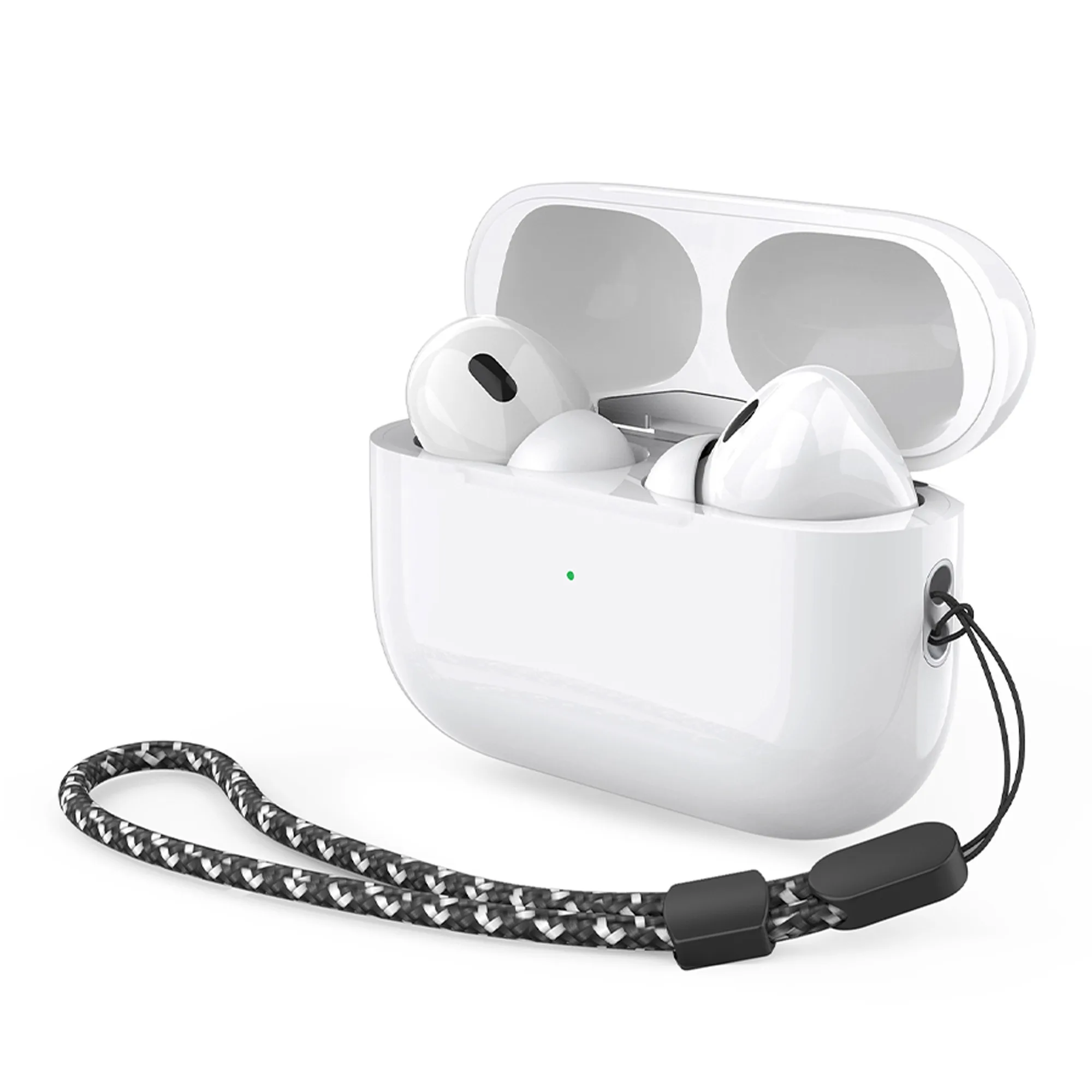 Беспроводные наушники с микрофоном Air Pro 2 ANC, TWS, BT 5.3, 300 мАч, ANC, QI, белый с логотипом СПб - фото № 2