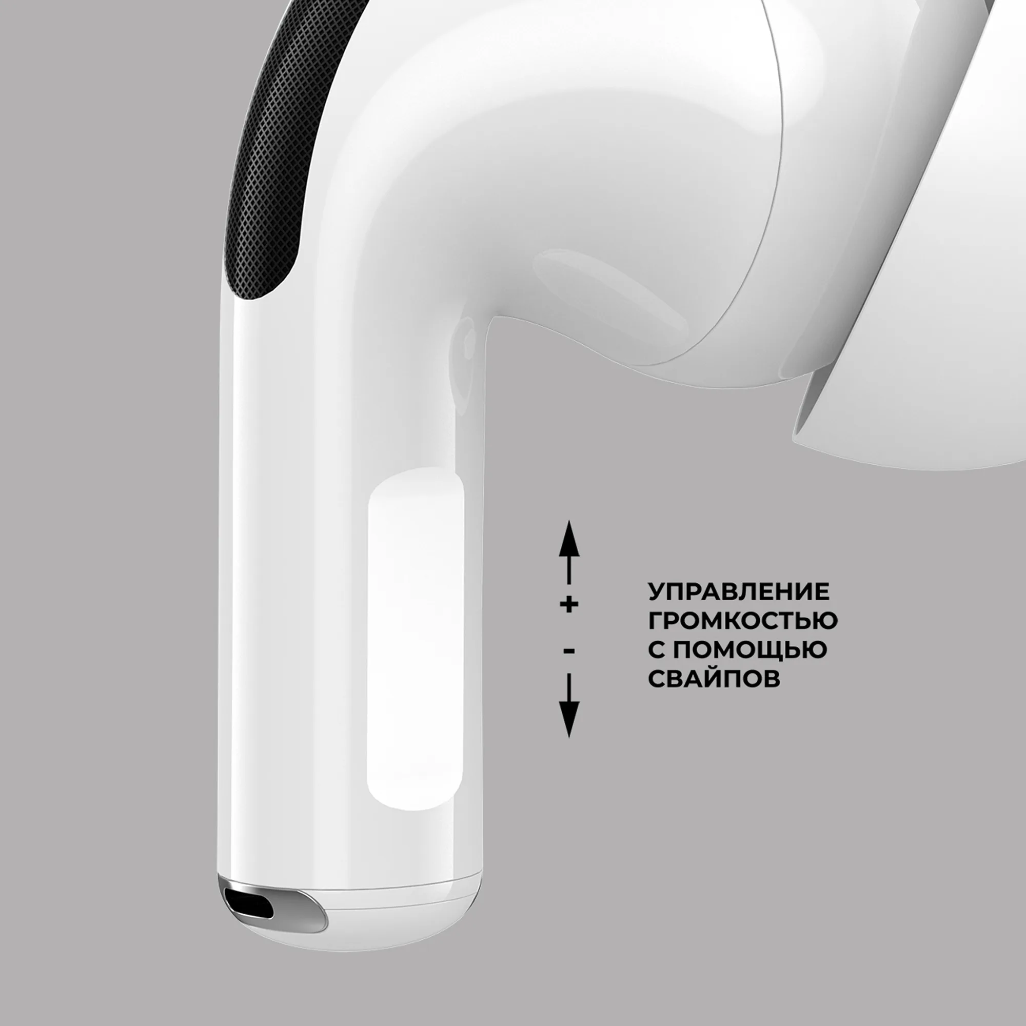 Беспроводные наушники с микрофоном Air Pro 2 ANC, TWS, BT 5.3, 300 мАч, ANC, QI, белый с логотипом СПб - фото № 3