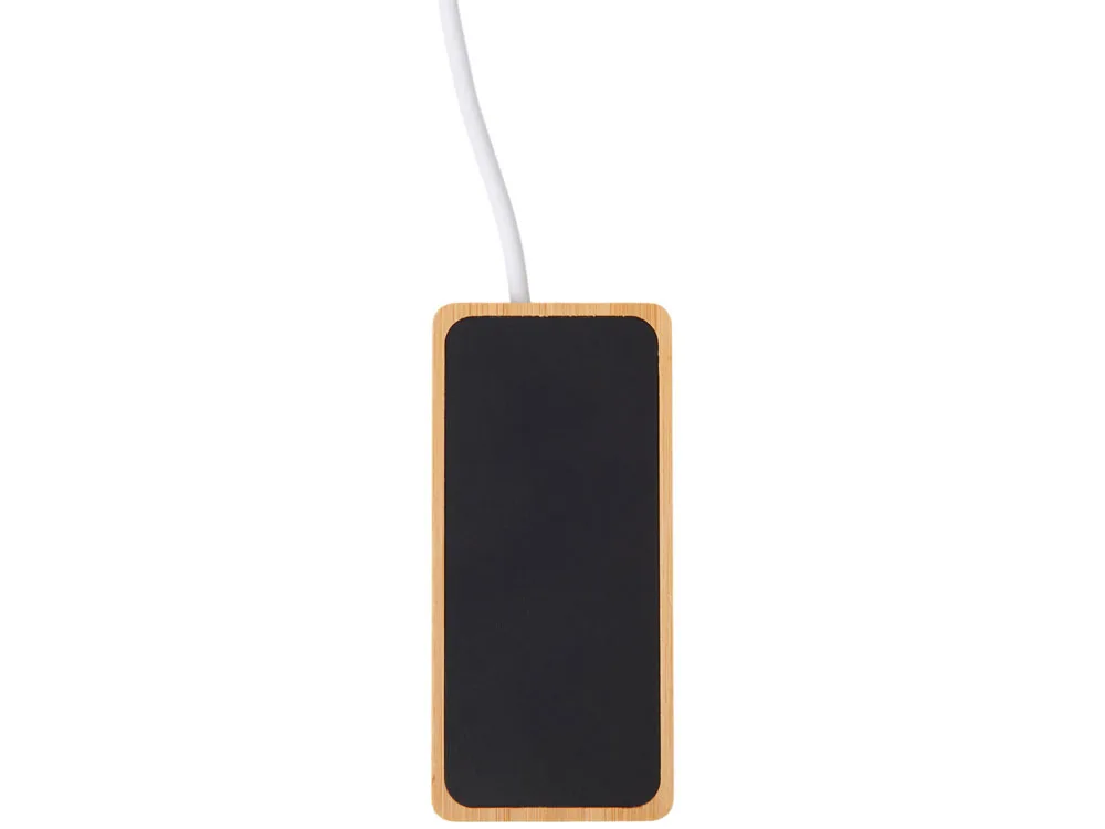 USB хаб с подсветкой лого «Reedia S5», 3*USB, 1*Type C, черный/натуральный с логотипом СПб - фото № 4