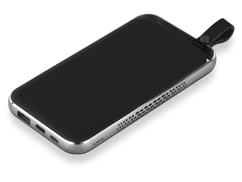 Внешний аккумулятор «NEO Electron», 10000 mAh, черный с логотипом СПб - фото № 1