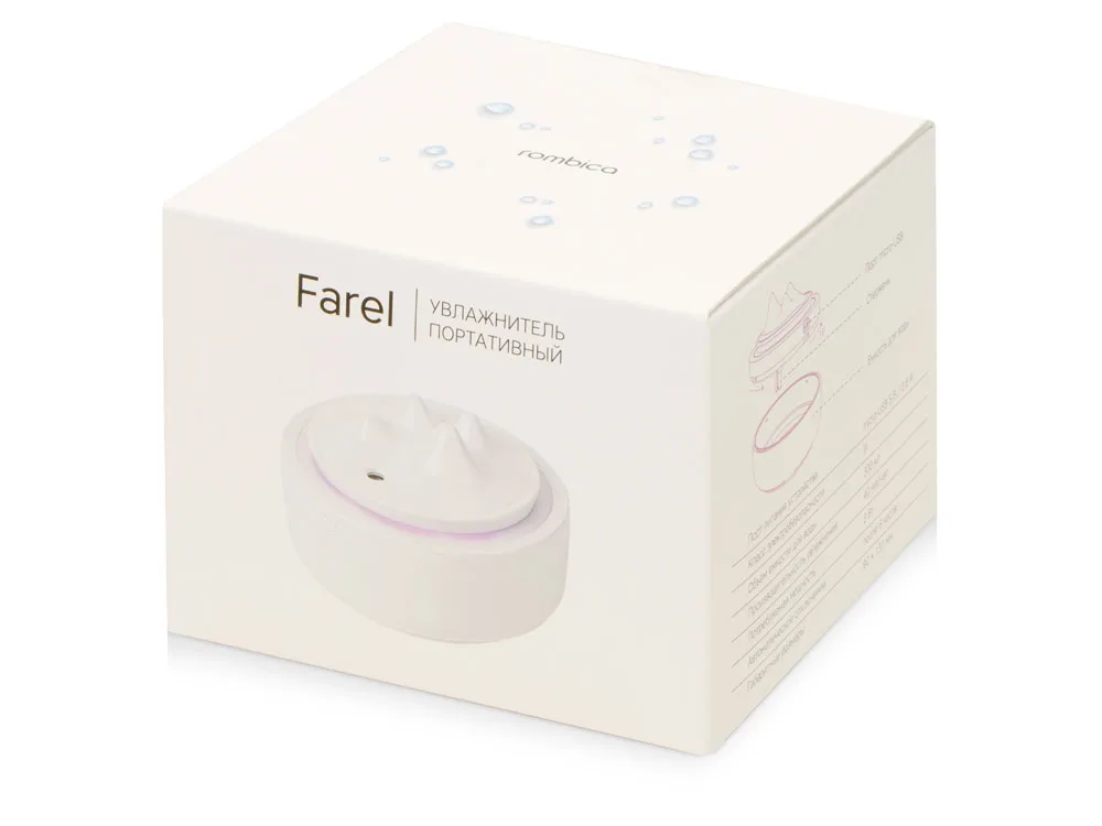 USB Увлажнитель воздуха с подсветкой «Farel», белый с логотипом СПб - фото № 13