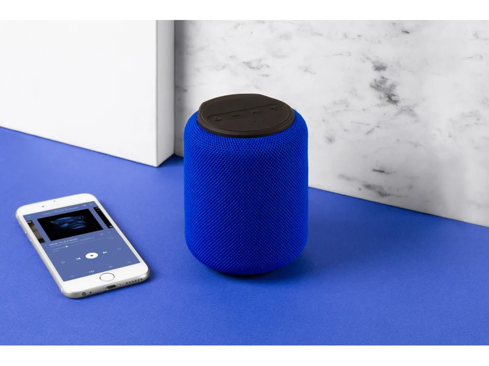 Портативная колонка «mySound Clario», 15 Вт, черный, синий с логотипом СПб - фото № 12