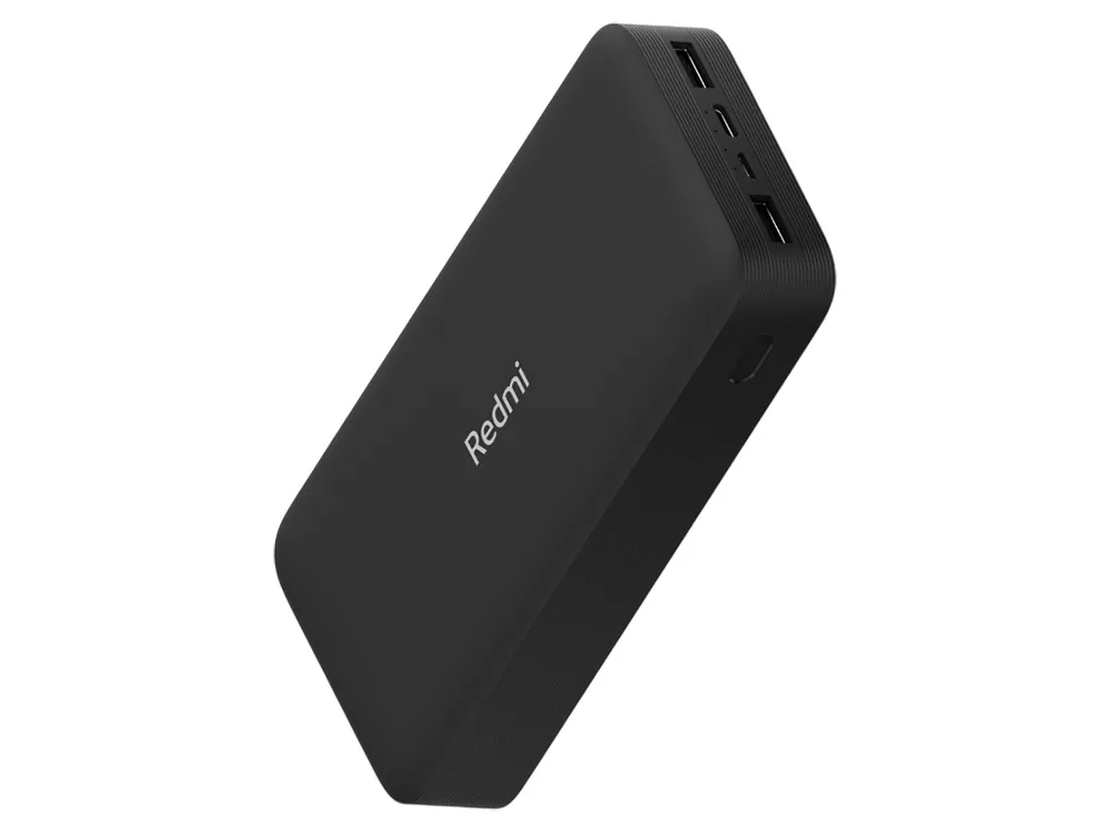 Внешний аккумулятор Redmi 18W Fast Charge Power Bank, 20000 мАч, черный с логотипом СПб - фото № 2