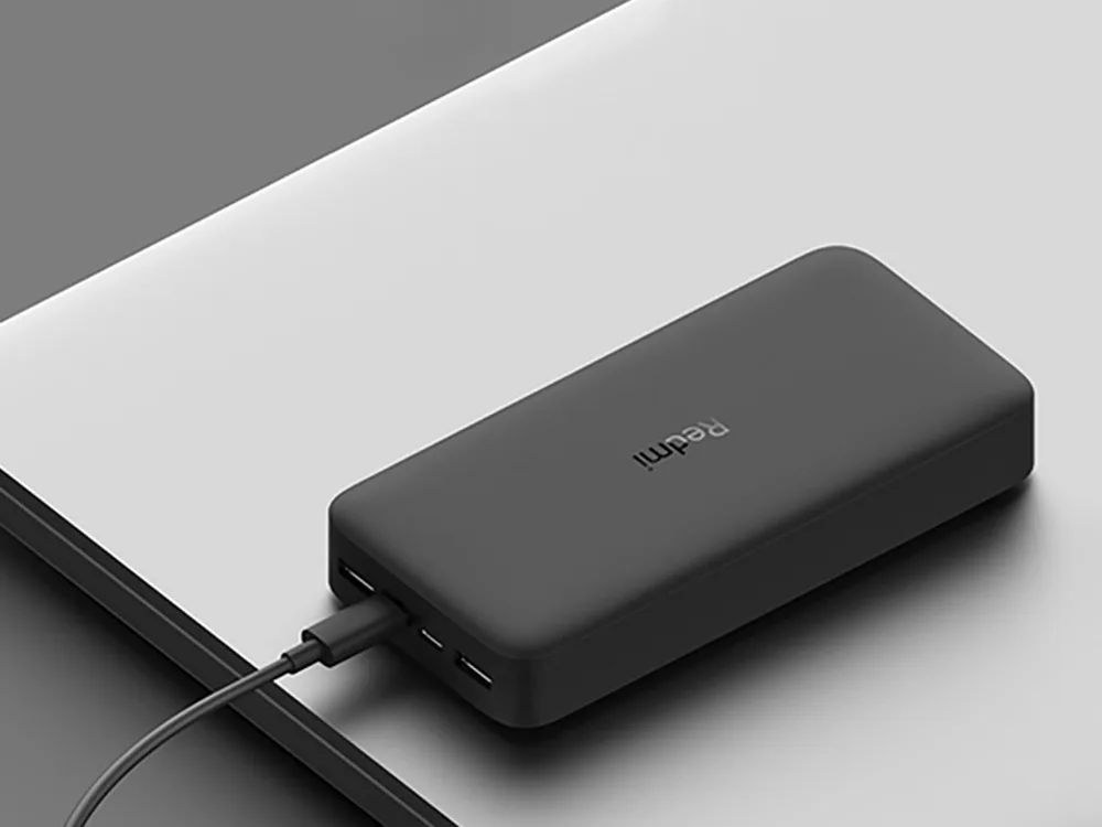 Внешний аккумулятор Redmi 18W Fast Charge Power Bank, 20000 мАч, черный с логотипом СПб - фото № 6