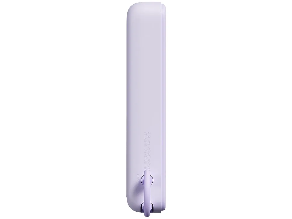 Внешний аккумулятор Xiaomi Magnetic Power Bank with Built-in Stand, 10000 мАч, фиолетовый с логотипом СПб - фото № 6