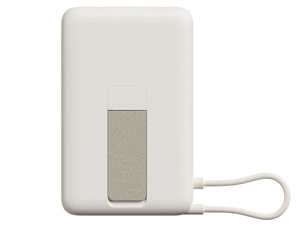 Внешний аккумулятор Xiaomi Magnetic Power Bank with Built-in Stand, 10000 мАч, бежевый с логотипом СПб - фото № 2