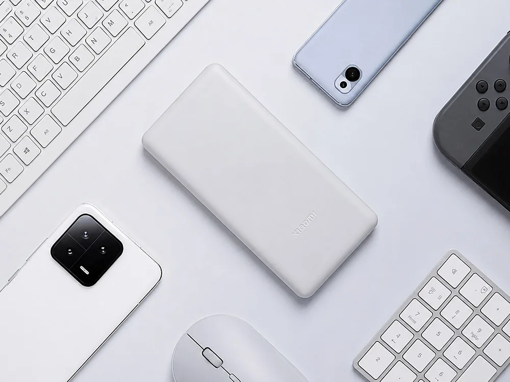 Внешний аккумулятор Xiaomi Power Bank 22.5W Lite, 10000 мАч, светло-серый с логотипом СПб - фото № 4