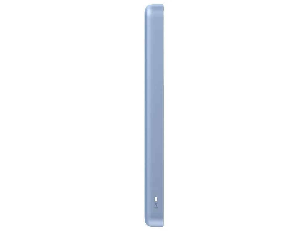 Внешний аккумулятор Xiaomi Super Slim Magnetic Power Bank, 5000 мАч, синий с логотипом СПб - фото № 3