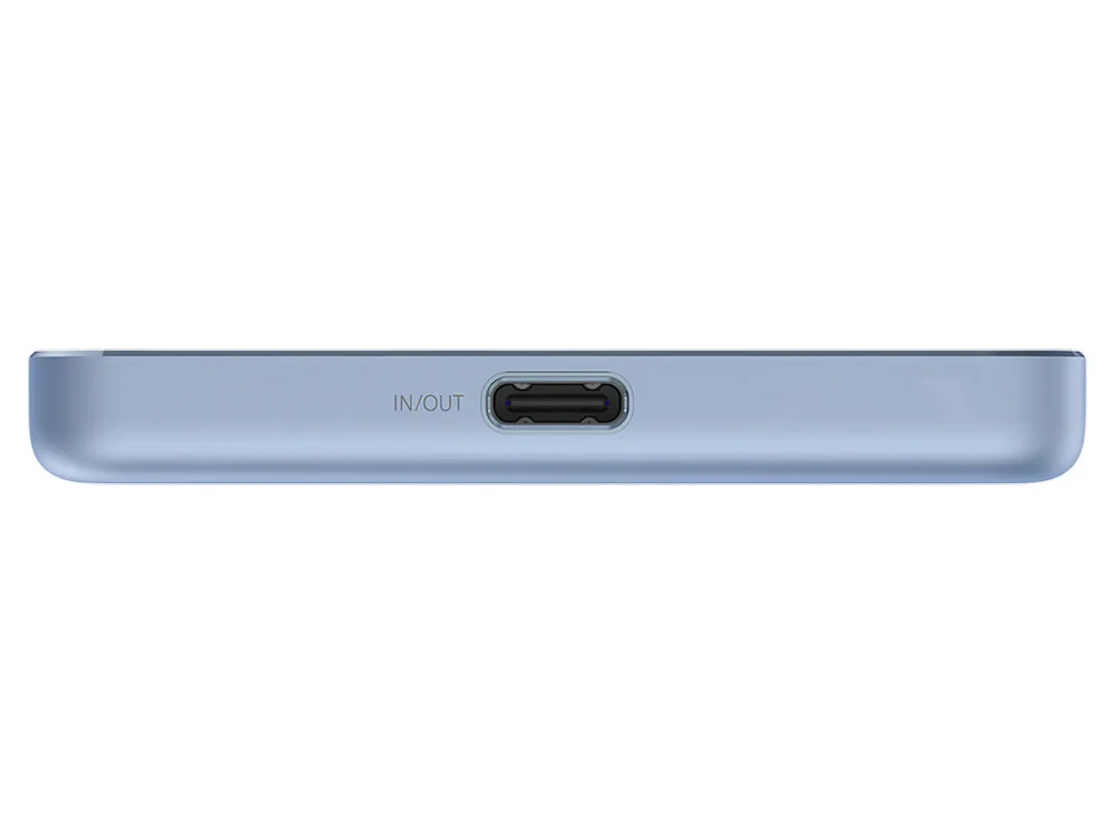 Внешний аккумулятор Xiaomi Super Slim Magnetic Power Bank, 5000 мАч, синий с логотипом СПб - фото № 5