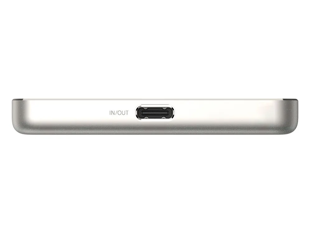 Внешний аккумулятор Xiaomi Super Slim Magnetic Power Bank, 5000 мАч, золотистый с логотипом СПб - фото № 4