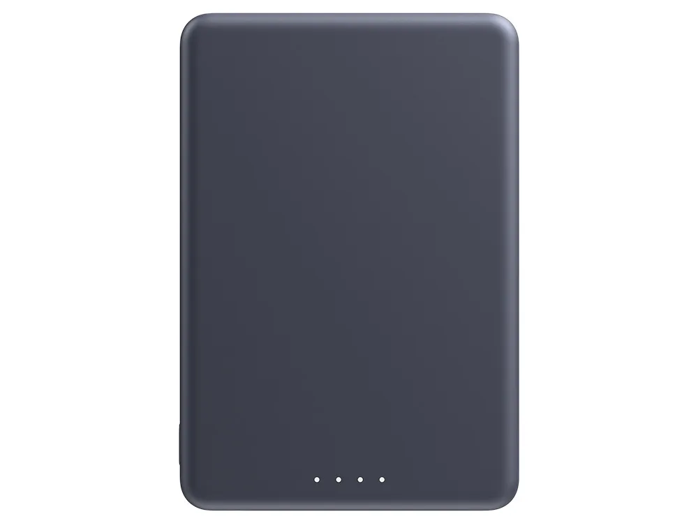 Внешний аккумулятор Xiaomi Super Slim Magnetic Power Bank, 5000 мАч, черный с логотипом СПб - фото № 2