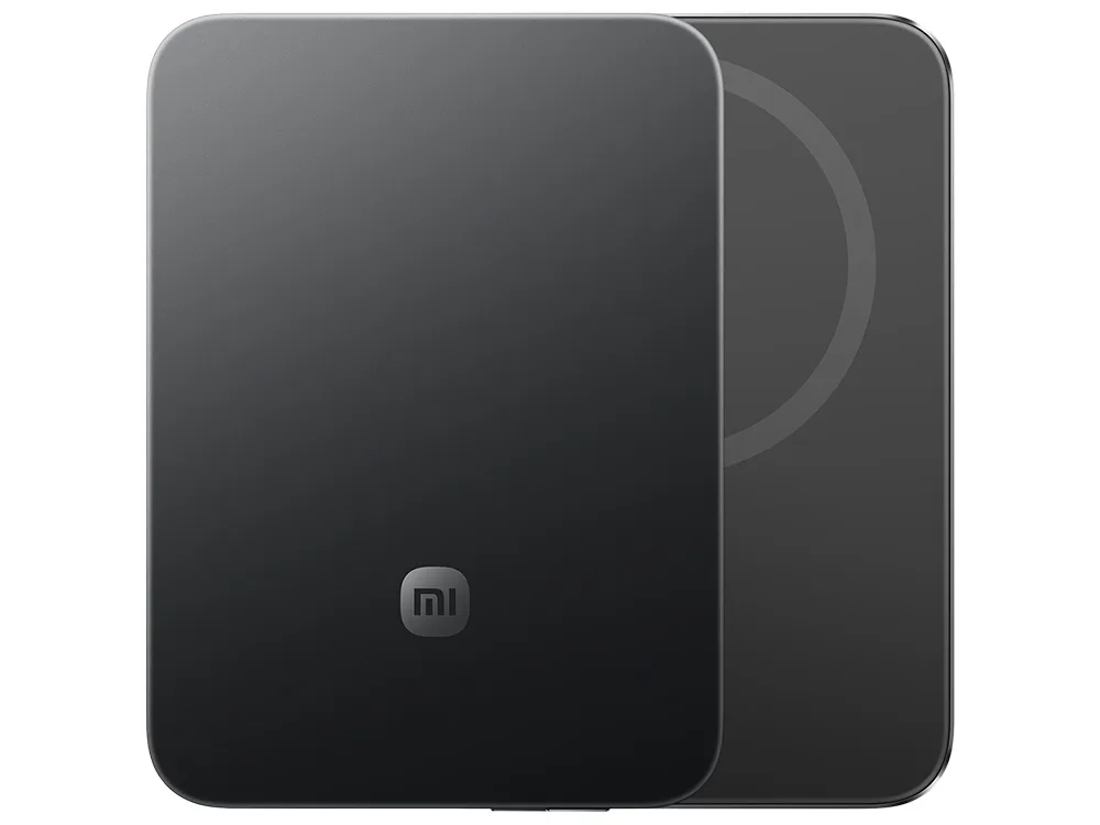 Внешний аккумулятор Xiaomi UltraThin Magnetic Power Bank 15W, 5000 мАч, графит с логотипом СПб - фото № 3