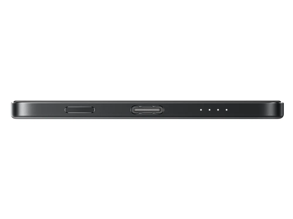 Внешний аккумулятор Xiaomi UltraThin Magnetic Power Bank 15W, 5000 мАч, графит с логотипом СПб - фото № 4