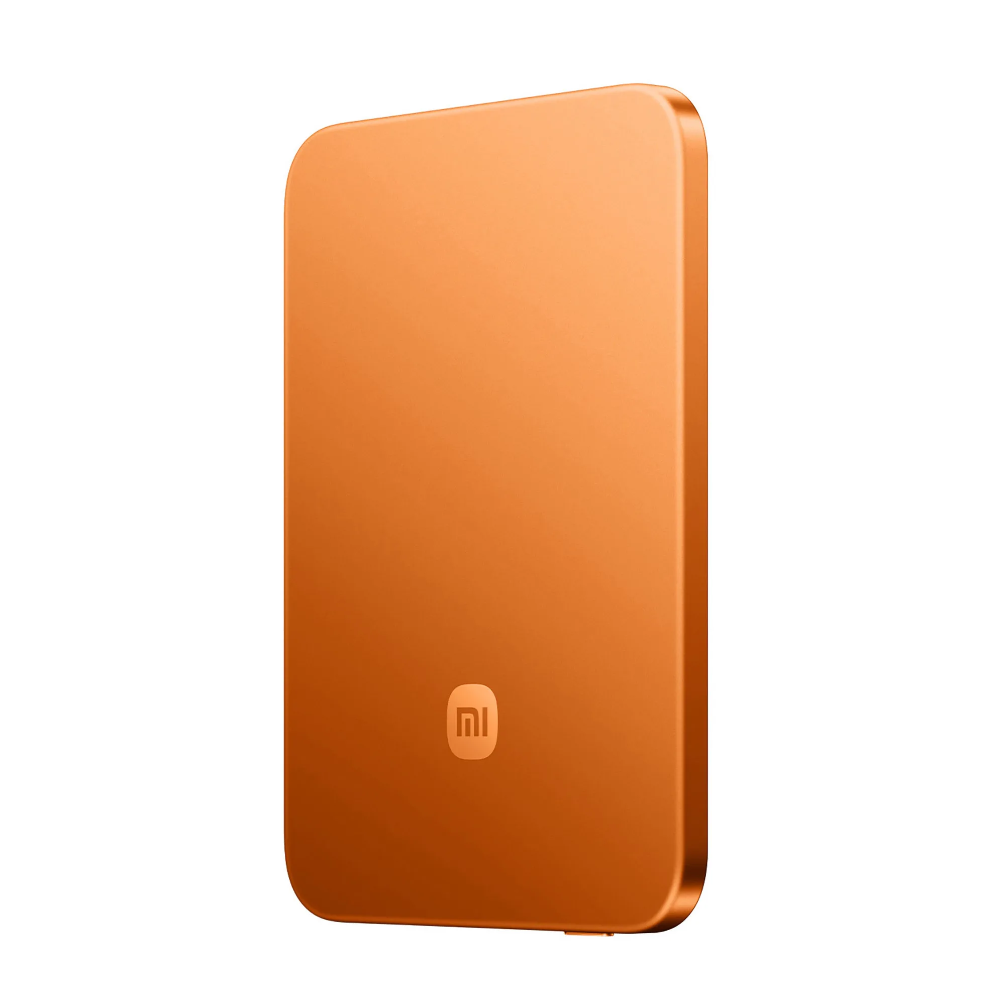 Внешний аккумулятор UltraThin Magnetic Power Bank 5000 15 Вт, c CCC сертификацией, оранжевый с логотипом СПб - фото № 2