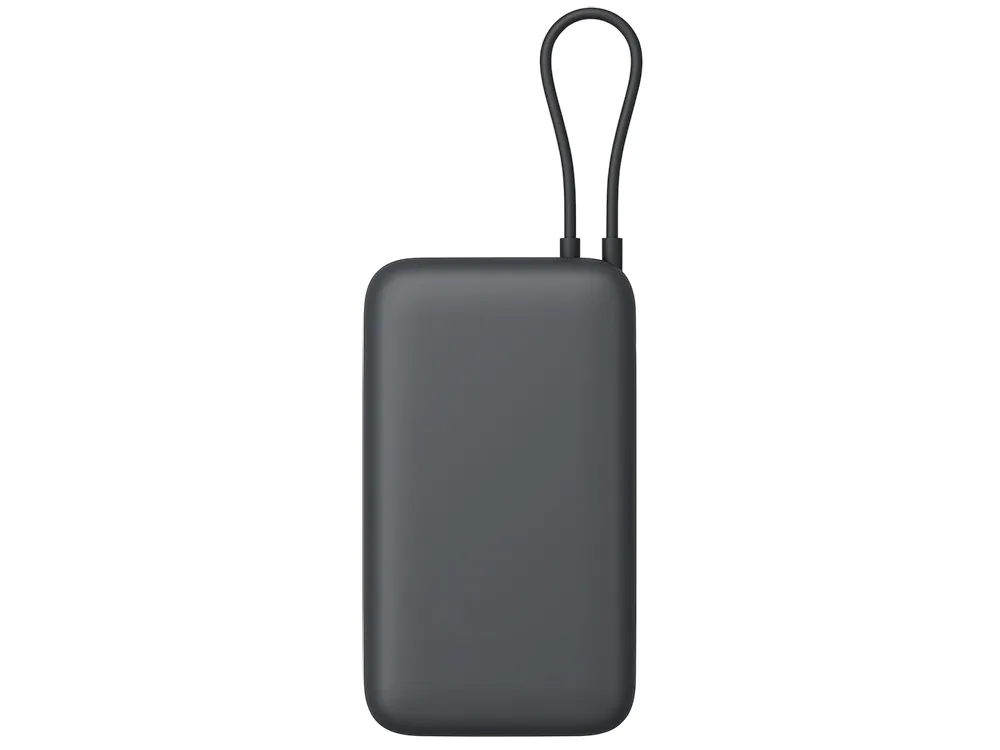 Внешний аккумулятор с встроенным кабелем Xiaomi Power Bank (Integrated Cable), 20000 мАч, темно-серый с логотипом СПб - фото № 4