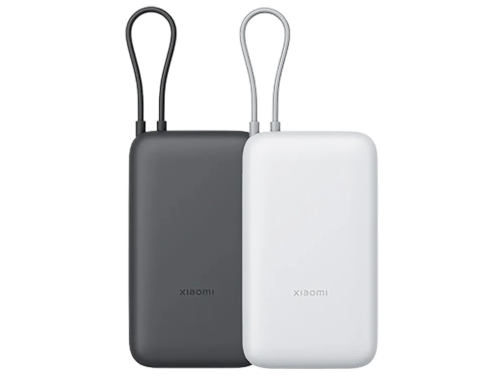 Внешний аккумулятор с встроенным кабелем Xiaomi Power Bank (Integrated Cable), 20000 мАч, темно-серый с логотипом СПб - фото № 5