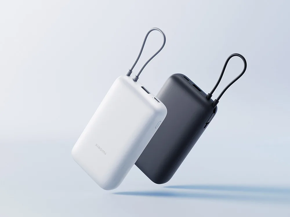 Внешний аккумулятор с встроенным кабелем Xiaomi Power Bank (Integrated Cable), 20000 мАч, темно-серый с логотипом СПб - фото № 6