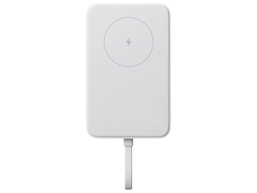Внешний аккумулятор с кабелем Xiaomi 33W Magnetic Power Bank (Integrated Cable), 10000 мАч, белый с логотипом СПб - фото № 2
