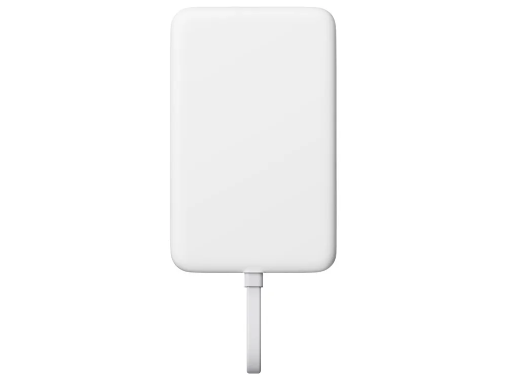 Внешний аккумулятор с кабелем Xiaomi 33W Magnetic Power Bank (Integrated Cable), 10000 мАч, белый с логотипом СПб - фото № 3