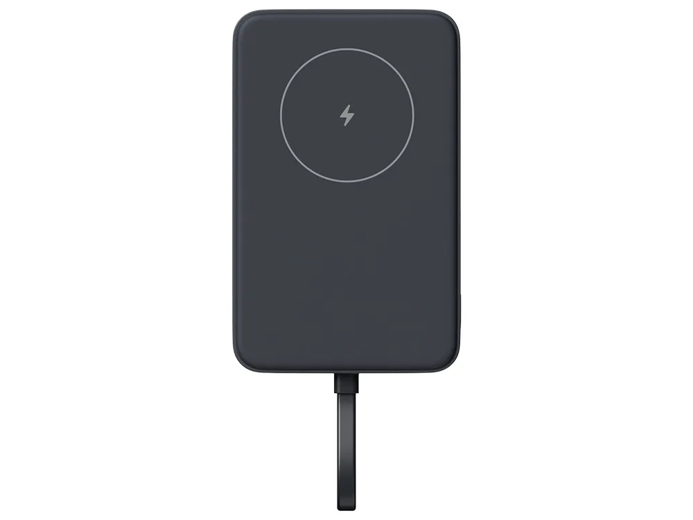 Внешний аккумулятор с кабелем Xiaomi 33W Magnetic Power Bank (Integrated Cable), 10000 мАч, серый с логотипом СПб - фото № 2