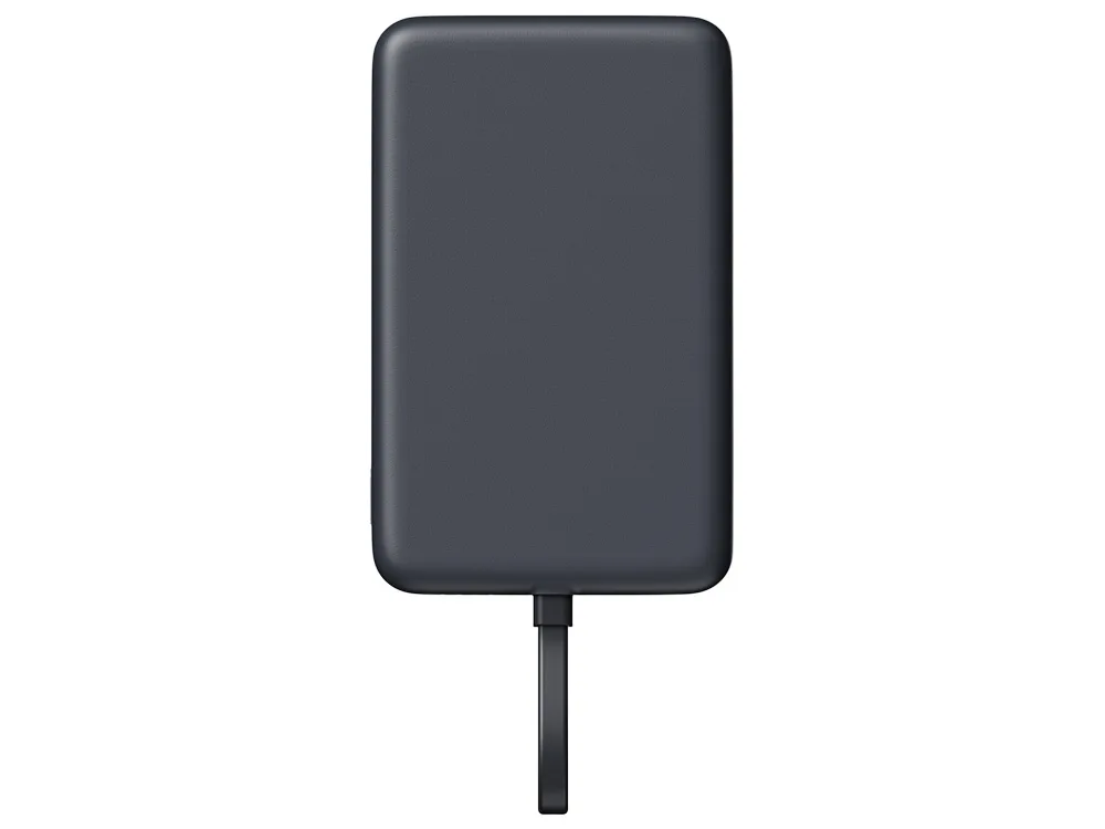 Внешний аккумулятор с кабелем Xiaomi 33W Magnetic Power Bank (Integrated Cable), 10000 мАч, серый с логотипом СПб - фото № 3