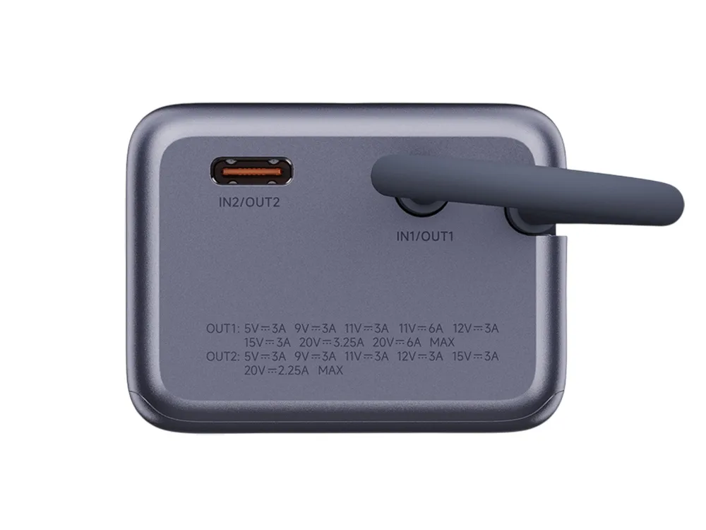Внешний аккумулятор со встроенным кабелем Xiaomi 165W Power Bank, 10000 мАч, серый с логотипом СПб - фото № 4
