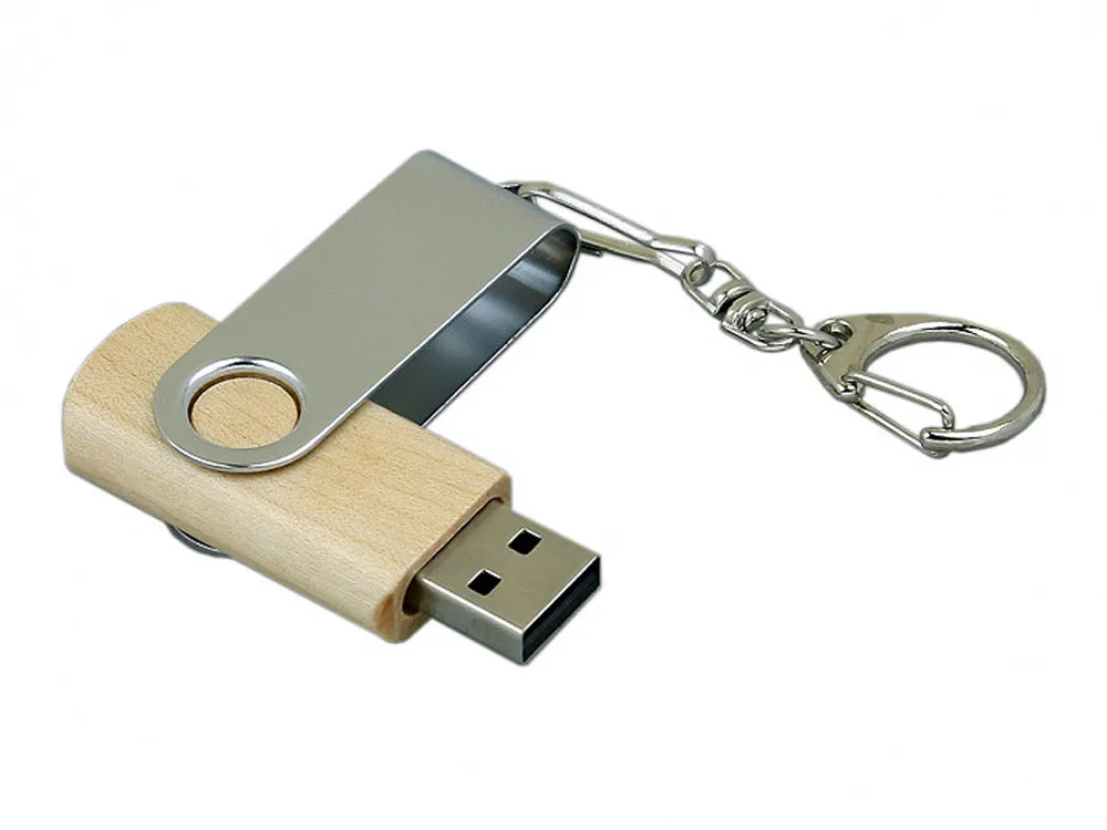 USB 2.0- флешка промо на 16 Гб с поворотным механизмом, натуральный/серебристый, размер 16ГБ с логотипом СПб - фото № 3