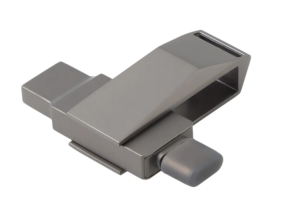 Флешка 64 ГБ USB Type-C и USB 3.0 «Тесла», темно-серый с логотипом СПб - фото № 3