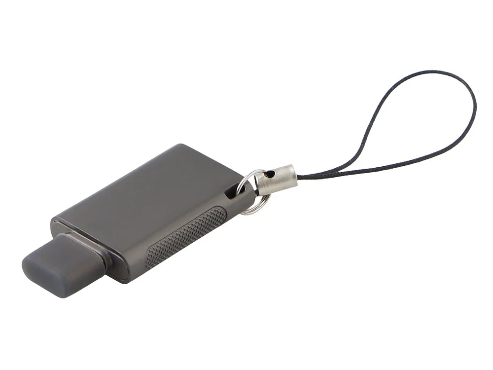 Флешка 64 ГБ USB Type-C 3.0 «Индата», темно-серый с логотипом СПб - фото № 2