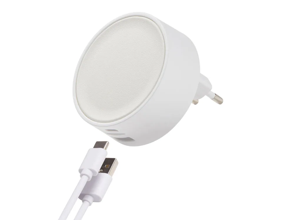 Адаптер питания USB Poweron, белый с логотипом СПб - фото № 2