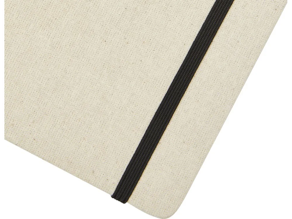 Блокнот в твердой обложке из хлопка «Tutico», натуральный с логотипом СПб - фото № 6