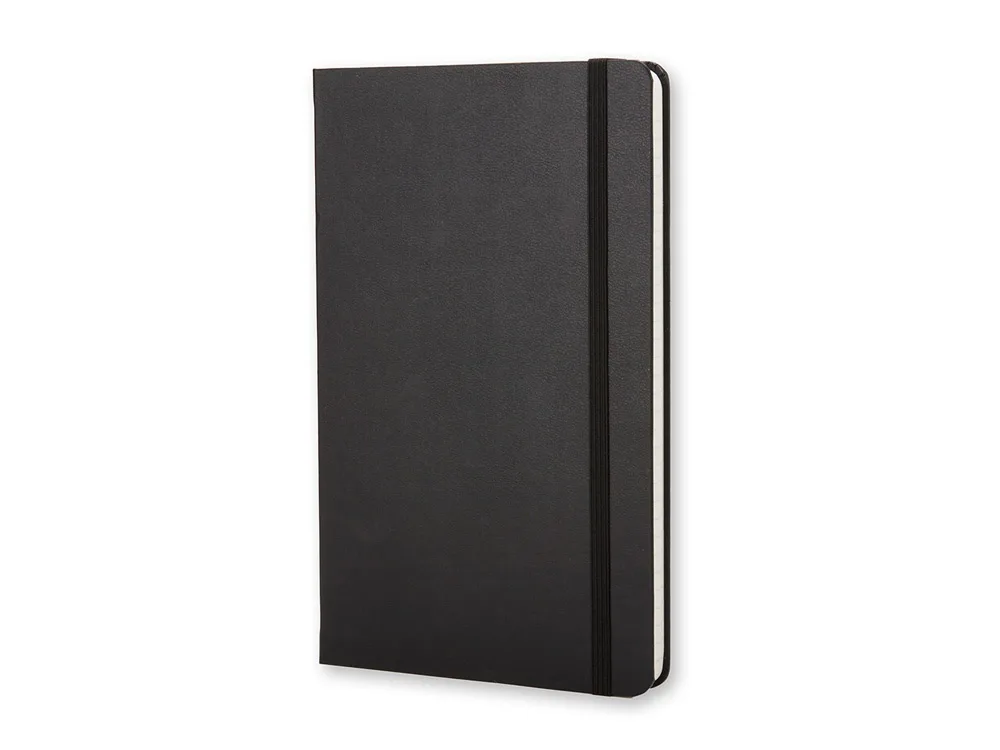 Записная книжка А5 (Large) Classic (в линейку), черный, размер A5 с логотипом СПб - фото № 4