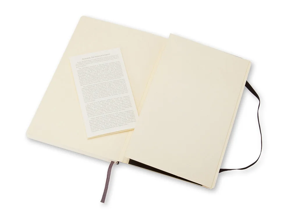 Записная книжка А5 (Large) Classic Soft (нелинованный), черный, размер A5 с логотипом СПб - фото № 4