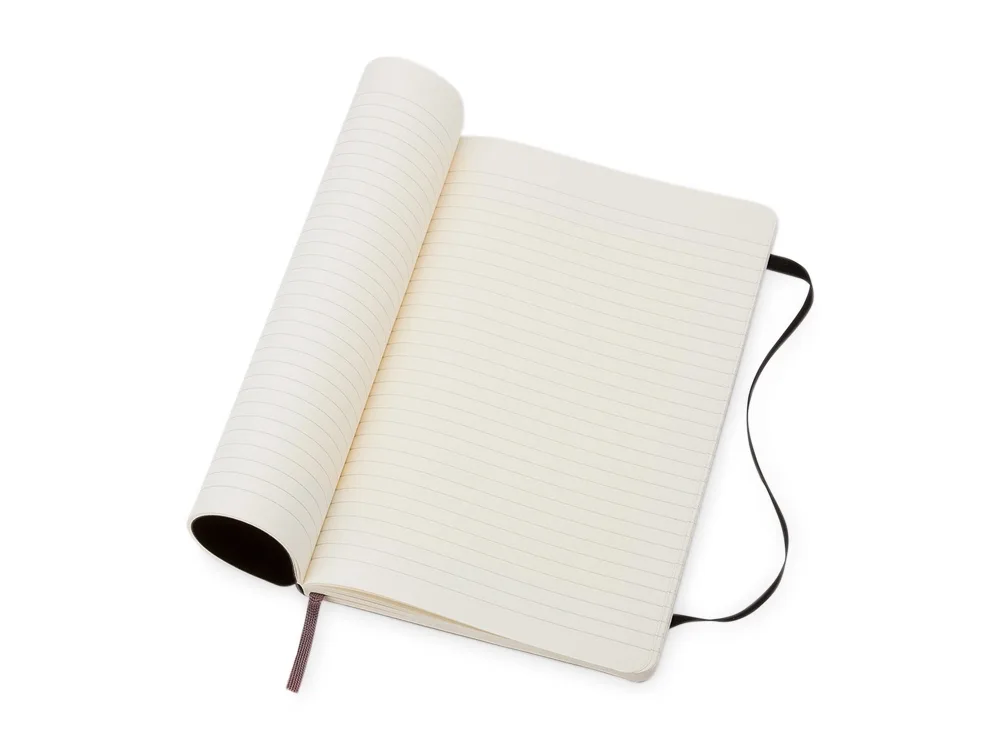 Записная книжка А6 (Pocket) Classic Soft (в линейку), черный, размер A6 с логотипом СПб - фото № 3