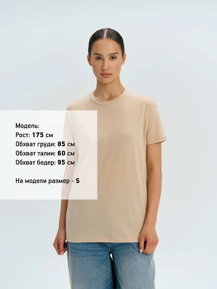 Футболка унисекс Regent 150, песочная с логотипом СПб - фото № 9